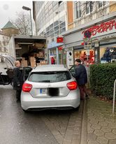 So bitte nicht - Ortsfremde sind mit der "Parksituation" in Dielingerstraße überfordert